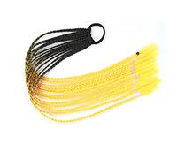 Coda di Cavallo Extension 12 pezzi parrucche colorate for capelli treccia fascia for coda di cavallo, accessori for estensioni di parrucche sintetiche intrecciate a torsione, fasce for capelli in gomm