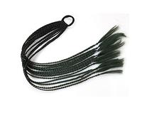 Coda di Cavallo Extension 12 pezzi parrucche colorate for capelli treccia fascia for coda di cavallo, accessori for estensioni di parrucche sintetiche intrecciate a torsione, fasce for capelli in gomm