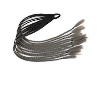 Coda di Cavallo Extension 12 pezzi parrucche colorate for capelli treccia fascia for coda di cavallo, accessori for estensioni di parrucche sintetiche intrecciate a torsione, fasce for capelli in gomm