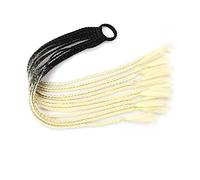 Coda di Cavallo Extension 12 pezzi parrucche colorate for capelli treccia fascia for coda di cavallo, accessori for estensioni di parrucche sintetiche intrecciate a torsione, fasce for capelli in gomm