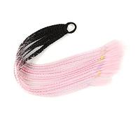 Coda di Cavallo Extension 12 pezzi parrucche colorate for capelli treccia fascia for coda di cavallo, accessori for estensioni di parrucche sintetiche intrecciate a torsione, fasce for capelli in gomm