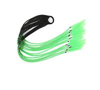 Coda di Cavallo Extension 12 pezzi parrucche colorate for capelli treccia fascia for coda di cavallo, accessori for estensioni di parrucche sintetiche intrecciate a torsione, fasce for capelli in gomm