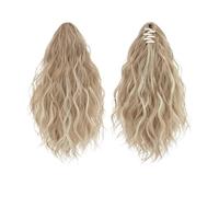 Coda di Cavallo Extension 13 Inch Ponytail Extension Claw Clip in Fluffy Synthetic Curly Wavy Pony Tail Hairpiece for Women ponytail extension(Dirty Blonde)