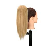 Coda di Cavallo Extension 16" Claw Clip in Ponytail Hair Extensions for Women,Fluffy Natural Looking Synthetic Long Straight Hairpiece for Daily Use ponytail extension(27-613)