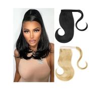 Coda di Cavallo Extension 18" Estensione sintetica for capelli coda di cavallo Morbida resistente al calore Avvolgente attorno alle estensioni della coda di cavallo Clip nelle estensioni dei capelli o