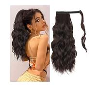 Coda di Cavallo Extension 20" Body Wavy Wrap Around Pony Tail Estensione dei capelli for le donne Soffice sintetico naturale Parrucchino morbido Sintetico lungo ondulato Coda di cavallo Extension Parr