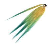 Coda di Cavallo Extension Anello Ombre Braid Coda di cavallo Estensioni Trecce sintetiche da boxe 26 pollici Brown Wrap Around Chignon Tail con elastici for capelli Extension Capelli(Color:15C)