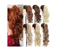 Coda di Cavallo Extension Claw Clip in Ponytail Extension 18/24 Inch Synthetic Long Wavy Fake Ponytail Fluffy Natural Wave Curly Ponytail Hairpiece for Women Daily Party Parrucchino coda di cavallo (