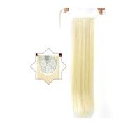 Coda di Cavallo Extension Clip sintetica resistente al calore lunga e morbida da 22 pollici con coulisse Coda di cavallo dritta Posticci Coda di cavallo Estensioni for le donne Parrucchino coda di cav