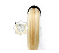 Coda di Cavallo Extension Clip sintetica resistente al calore lunga e morbida da 22 pollici con coulisse Coda di cavallo dritta Posticci Coda di cavallo Estensioni for le donne Parrucchino coda di cav
