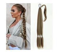 Coda di Cavallo Extension Coda di cavallo Posticci for le donne Uso quotidiano 26/34 pollici intorno Estensione coda di cavallo Coda di cavallo intrecciata lunga sintetica con elastico for capelli Avv