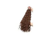 Coda di Cavallo Extension Curly Ponytail Extension with Hair Tie Hair Natural Wig Elastic Band Wave Fake Ponytail Wigs Accessories for Women Daily 18 Inch ponytail extension(2M30)