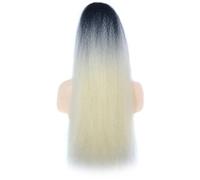Coda di Cavallo Extension Estensione coda di cavallo dritta Afro Yaki lunga 22 pollici for donne nere, clip for coda di cavallo con coulisse naturale crespa in pezzi di coda di cavallo sintetici Parru