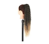 Coda di Cavallo Extension Estensione coda di cavallo riccia a onda lunga con coulisse for donne nere Clip for coda di cavallo sintetica con coulisse da 26 pollici in coda di cavallo ricci afro finti P