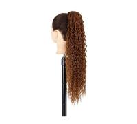 Coda di Cavallo Extension Estensione coda di cavallo riccia a onda lunga con coulisse for donne nere Clip for coda di cavallo sintetica con coulisse da 26 pollici in coda di cavallo ricci afro finti P