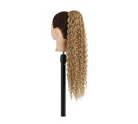 Coda di Cavallo Extension Estensione coda di cavallo riccia a onda lunga con coulisse for donne nere Clip for coda di cavallo sintetica con coulisse da 26 pollici in coda di cavallo ricci afro finti P