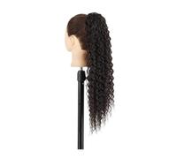 Coda di Cavallo Extension Estensione coda di cavallo riccia a onda lunga con coulisse for donne nere Clip for coda di cavallo sintetica con coulisse da 26 pollici in coda di cavallo ricci afro finti P