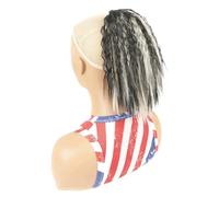 Coda di Cavallo Extension Estensione Coda Di Pony A Cordone Da 28 cm, Clip Sintetica Corta Ondulata Riccia Leggera A Strati Coda Di Pony Per Le Donne ponytail extension(1B613)
