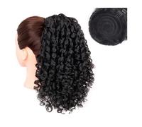 Coda di Cavallo Extension Estensione corta coda di cavallo riccia afro crespa for donne nere, coda di cavallo riccia con coulisse a sbuffo da 12 pollici con 2 clip, coda di cavallo sintetica con couli