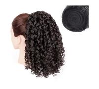 Coda di Cavallo Extension Estensione corta coda di cavallo riccia afro crespa for donne nere, coda di cavallo riccia con coulisse a sbuffo da 12 pollici con 2 clip, coda di cavallo sintetica con couli