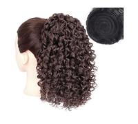 Coda di Cavallo Extension Estensione corta coda di cavallo riccia afro crespa for donne nere, coda di cavallo riccia con coulisse a sbuffo da 12 pollici con 2 clip, coda di cavallo sintetica con couli