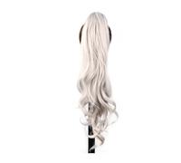 Coda di Cavallo Extension Estensioni sintetiche for capelli coda di cavallo da 32 pollici, coda di cavallo riccia a strati lunghi ondulati flessibili avvolgenti attorno alle estensioni dei capelli cod