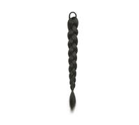 Coda di Cavallo Extension Extension for capelli sintetici intrecciati con coda di cavallo con elastico, trecce da boxe for donne, accessori for capelli, trecce nere lunghe ponytail extension(2 pcs,Bro