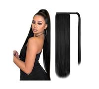 Coda di cavallo, Extension for capelli con coda di cavallo Remy malesi - Clip-in for capelli umani lisci Estensione coda di cavallo(32inches)