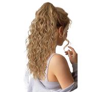 Coda di Cavallo Extension Ponytail Extension,18" Curly Clip in Claw Ponytails,Fluffy Natural Looking Synthetic Hairpiece for Women ponytail extension(30H27)