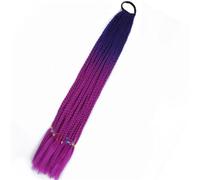 Coda Di Cavallo Intrecciata Da Boxe Sfumata Sintetica Per Ragazze Con Elastici Per Capelli Elastici Accessori Per Capelli Parrucca Fascia Per Capelli
