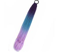 Coda Di Cavallo Intrecciata Da Boxe Sfumata Sintetica Per Ragazze Con Elastici Per Capelli Elastici Accessori Per Capelli Parrucca Fascia Per Capelli