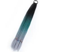 Coda Di Cavallo Intrecciata Da Boxe Sfumata Sintetica Per Ragazze Con Elastici Per Capelli Elastici Accessori Per Capelli Parrucca Fascia Per Capelli