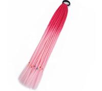 Coda Di Cavallo Intrecciata Da Boxe Sfumata Sintetica Per Ragazze Con Elastici Per Capelli Elastici Accessori Per Capelli Parrucca Fascia Per Capelli