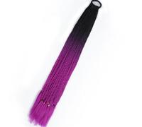 Coda Di Cavallo Intrecciata Da Boxe Sfumata Sintetica Per Ragazze Con Elastici Per Capelli Elastici Accessori Per Capelli Parrucca Fascia Per Capelli