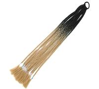 Coda di cavallo intrecciata sporca di colore sfumato per estensioni dei capelli intrecciati con coda di cavallo sintetica elastica da 24 pollici per ragazza-B30-24 pollici