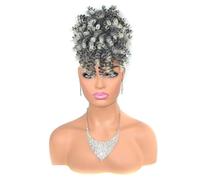 Coda Di Cavallo Riccia Con Coulisse E Soffio Da Donna 10 Pollici Sintetica Per Capelli Corti Afro Posticci Di Grandi Dimensioni Con Frangia FBLHBZ06 1BT613