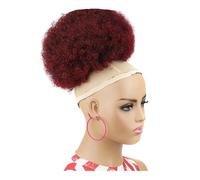 Coda Di Cavallo Riccia Con Coulisse E Soffio Da Donna 10 Pollici Sintetica Per Capelli Corti Afro Posticci Di Grandi Dimensioni Con Frangia FBBZT10 1BTBUG