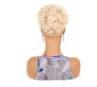 Coda Di Cavallo Riccia Con Coulisse E Soffio Da Donna 10 Pollici Sintetica Per Capelli Corti Afro Posticci Di Grandi Dimensioni Con Frangia LSFB01 60