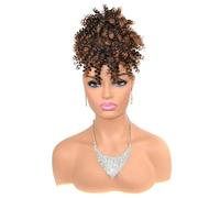 Coda Di Cavallo Riccia Con Coulisse E Soffio Da Donna 10 Pollici Sintetica Per Capelli Corti Afro Posticci Di Grandi Dimensioni Con Frangia FBLHBZ06 1BT30