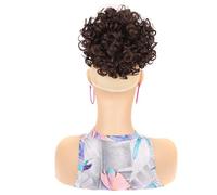 Coda Di Cavallo Riccia Con Coulisse E Soffio Da Donna 10 Pollici Sintetica Per Capelli Corti Afro Posticci Di Grandi Dimensioni Con Frangia LSFB01 4M33