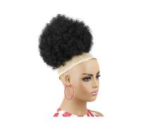 Coda Di Cavallo Riccia Con Coulisse E Soffio Da Donna 10 Pollici Sintetica Per Capelli Corti Afro Posticci Di Grandi Dimensioni Con Frangia FBBZT10 2