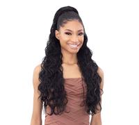 Coda di cavallo Shake N Go Organique Pony Pro Mastermix - KING WAVE 28 (1B Nero Sporco)