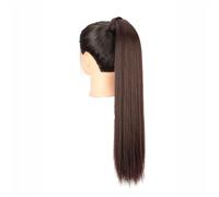 Coda Di Cavallo Sintetica Lunga E Liscia Da Donna 24 Pollici - Extension Per Capelli A Coda Di Cavallo Avvolgente Con Clip