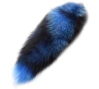 Coda di pelliccia in finto 15,8 '' coda di volpe, morbida portachia d'appalto di coda facrinata soffice a ciondolo a ciondolo lungo la coda volpe lunghe porta portachiavi per portata per lo zaino in