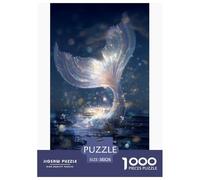 Coda di Pesce Magica Puzzles 1000 Pezzi Gioco Di Sfida Adulti/Oltre 12 Anni Brillante Magico Divertimento Famiglia Sfida Educativa Sviluppo Mentale Regalo Casa 70x50cm/1000pcs