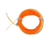 Coda di topo galleggiante bicolore a basso allungamento da 30 metri con anello saldato, adatta per la pesca alla trota e al salmone, lancio a bassa memoria.,Arancionelattegiallo,WF6F