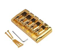 Coda Fissa 1 PC Oro 5 Corde 5 Corde Ponte Fisso Coda Dura Fissa for 5 Corde Basso A Duplice Uso Parti di Chitarra vendita calda Brand New(Gold)