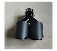 Coda Gola 1pezzo Terminale Di Scarico Doppio Opaco A Forma Y Ugello Per Tubo Universale Nero Acciaio Inossidabile Silenziatore Scarico(73MM IN 76MM OUT)