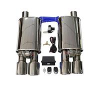 Coda Gola Kit Di Controllo Della Valvola Di Scarico Del Vuoto Per Auto Da 1 A 2 Pezzi Silenziatore Variabile Universale 51 Mm 63 Mm 76 Mm Tubo Scarico(70MM7)