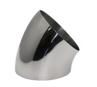 Coda Gola Raccordi Saldati A Gomito Da 45 Gradi Per Marmitte Di Scarico Per Auto E Moto, Tubi Universali Silenziatore Scarico(60MM-1.5MM)